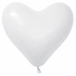 witte hart ballon