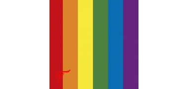 loper met regenboog print feestloper 88271632