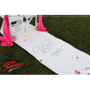witte loper 1 meter breed feestloper witte loper bedrukt