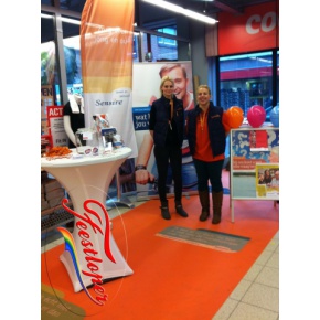 oranje loper bedrukt feestloper