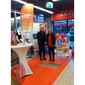 oranje loper bedrukt feestloper1