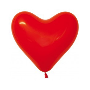 rode hart ballon